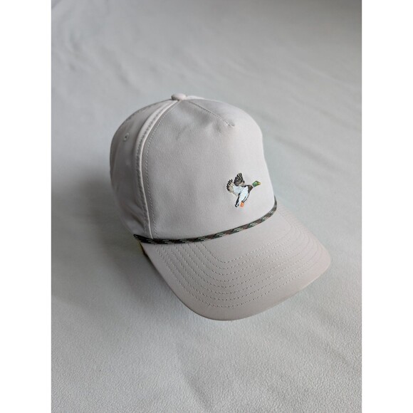 Poncho Outdoors Duck Cap Hat Snapback Rope Performance Trucker Stone Khaki Tan - Picture 1 of 7